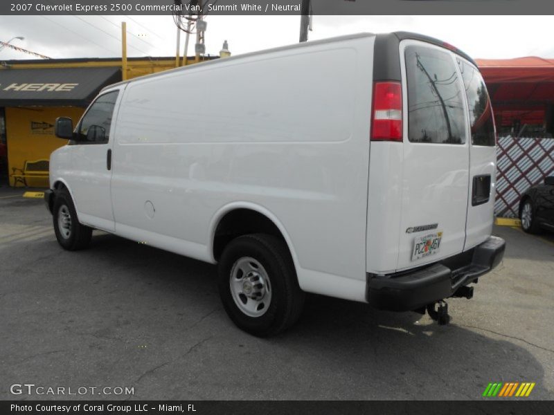 Summit White / Neutral 2007 Chevrolet Express 2500 Commercial Van