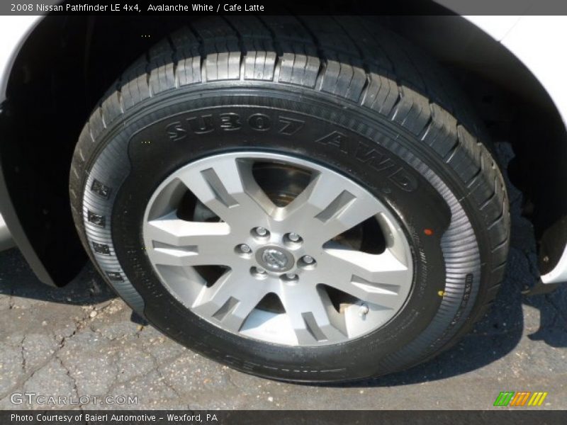 Avalanche White / Cafe Latte 2008 Nissan Pathfinder LE 4x4
