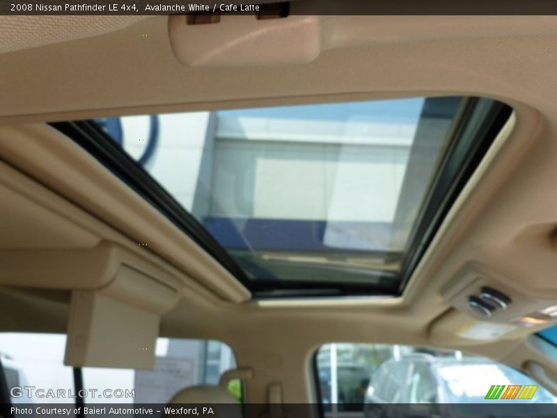 Avalanche White / Cafe Latte 2008 Nissan Pathfinder LE 4x4