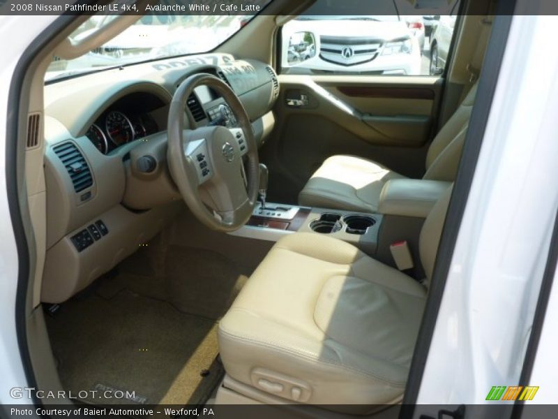 Avalanche White / Cafe Latte 2008 Nissan Pathfinder LE 4x4