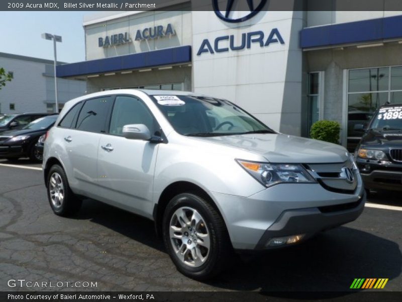Billet Silver Metallic / Parchment 2009 Acura MDX