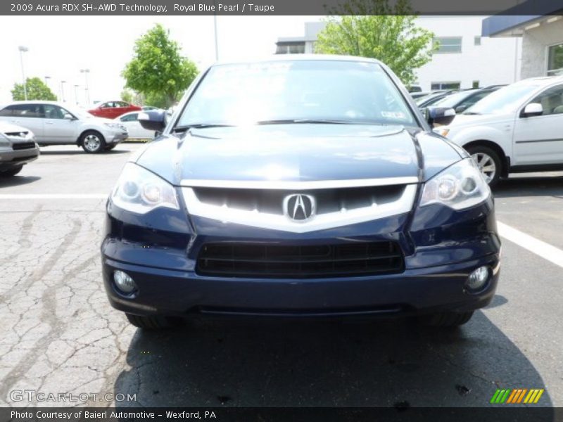 Royal Blue Pearl / Taupe 2009 Acura RDX SH-AWD Technology