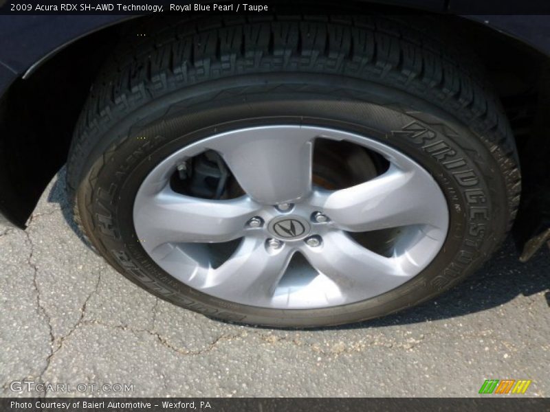 Royal Blue Pearl / Taupe 2009 Acura RDX SH-AWD Technology