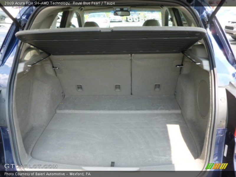 Royal Blue Pearl / Taupe 2009 Acura RDX SH-AWD Technology
