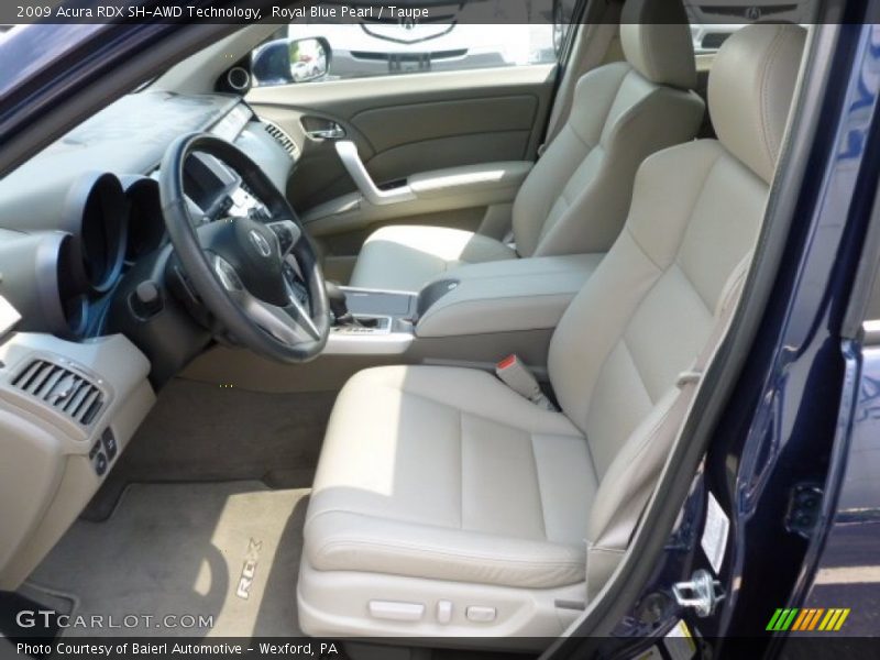 Royal Blue Pearl / Taupe 2009 Acura RDX SH-AWD Technology