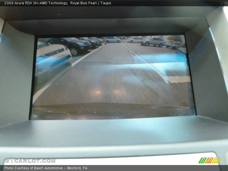 Royal Blue Pearl / Taupe 2009 Acura RDX SH-AWD Technology