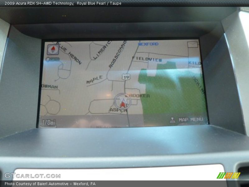 Royal Blue Pearl / Taupe 2009 Acura RDX SH-AWD Technology