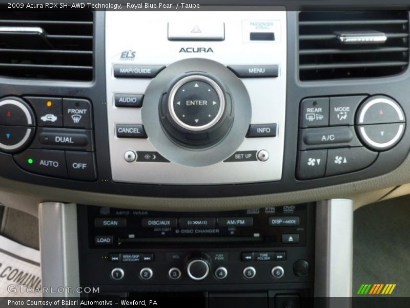 Royal Blue Pearl / Taupe 2009 Acura RDX SH-AWD Technology