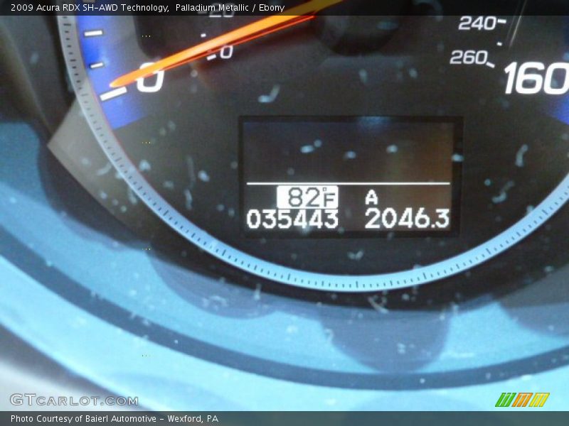 Palladium Metallic / Ebony 2009 Acura RDX SH-AWD Technology