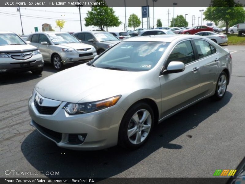 Palladium Metallic / Parchment 2010 Acura TSX Sedan