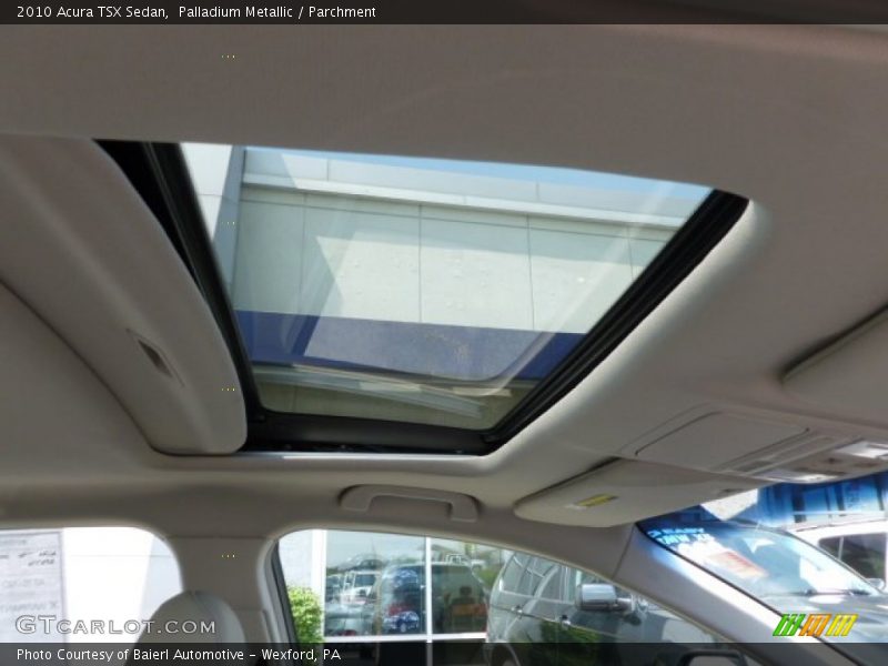 Palladium Metallic / Parchment 2010 Acura TSX Sedan