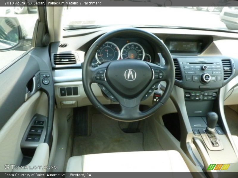 Palladium Metallic / Parchment 2010 Acura TSX Sedan