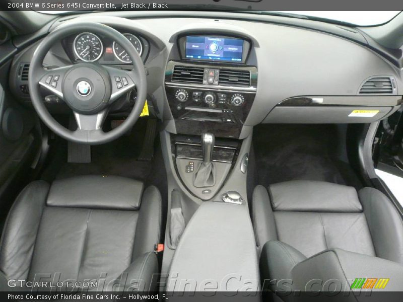 Jet Black / Black 2004 BMW 6 Series 645i Convertible