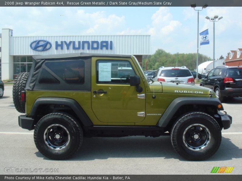 Rescue Green Metallic / Dark Slate Gray/Medium Slate Gray 2008 Jeep Wrangler Rubicon 4x4
