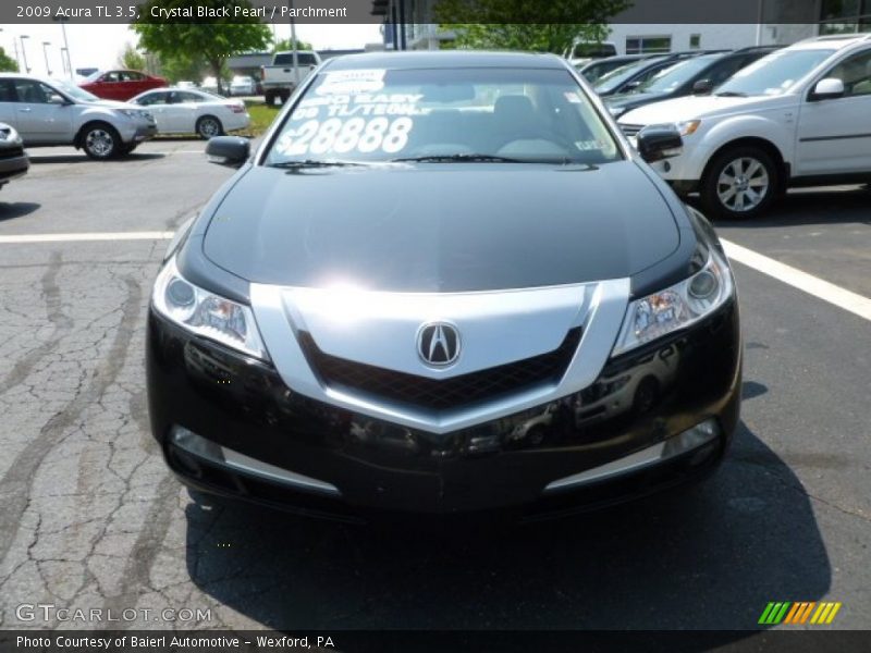 Crystal Black Pearl / Parchment 2009 Acura TL 3.5