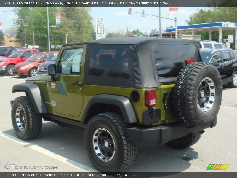Rescue Green Metallic / Dark Slate Gray/Medium Slate Gray 2008 Jeep Wrangler Rubicon 4x4