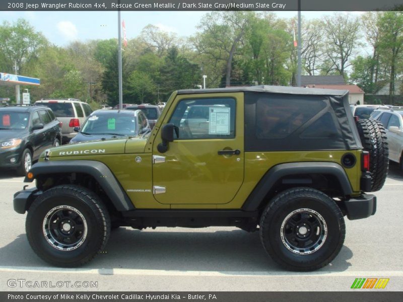 Rescue Green Metallic / Dark Slate Gray/Medium Slate Gray 2008 Jeep Wrangler Rubicon 4x4