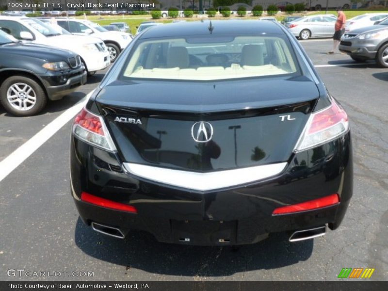 Crystal Black Pearl / Parchment 2009 Acura TL 3.5