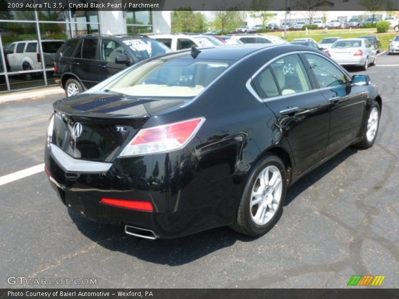 Crystal Black Pearl / Parchment 2009 Acura TL 3.5