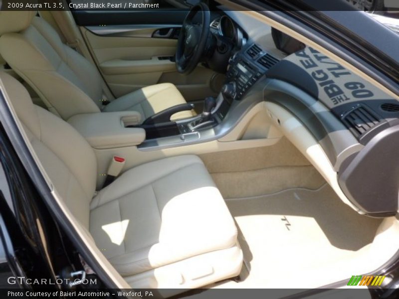 Crystal Black Pearl / Parchment 2009 Acura TL 3.5
