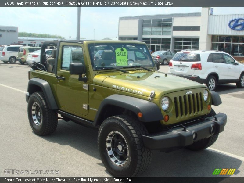 Rescue Green Metallic / Dark Slate Gray/Medium Slate Gray 2008 Jeep Wrangler Rubicon 4x4