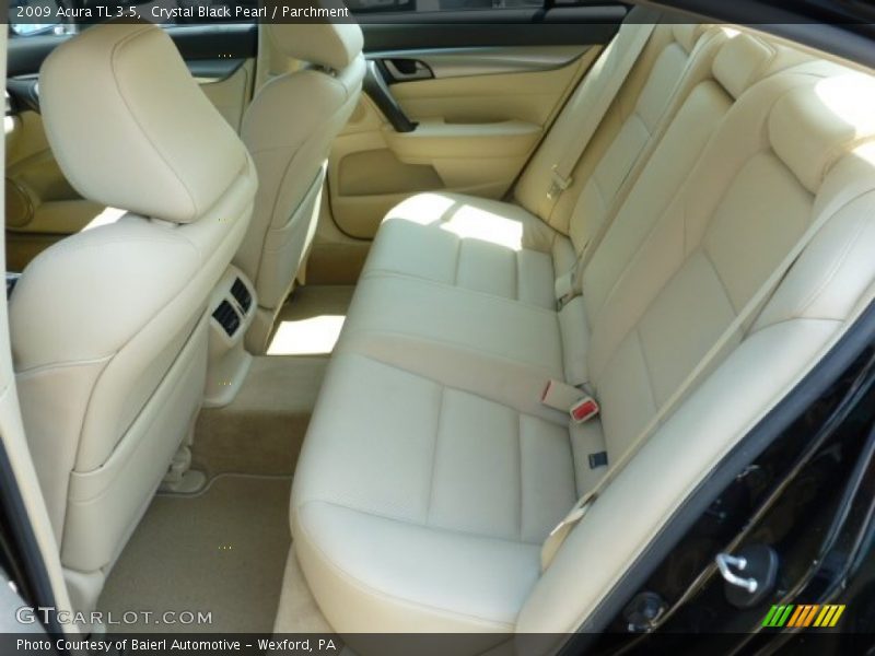 Crystal Black Pearl / Parchment 2009 Acura TL 3.5