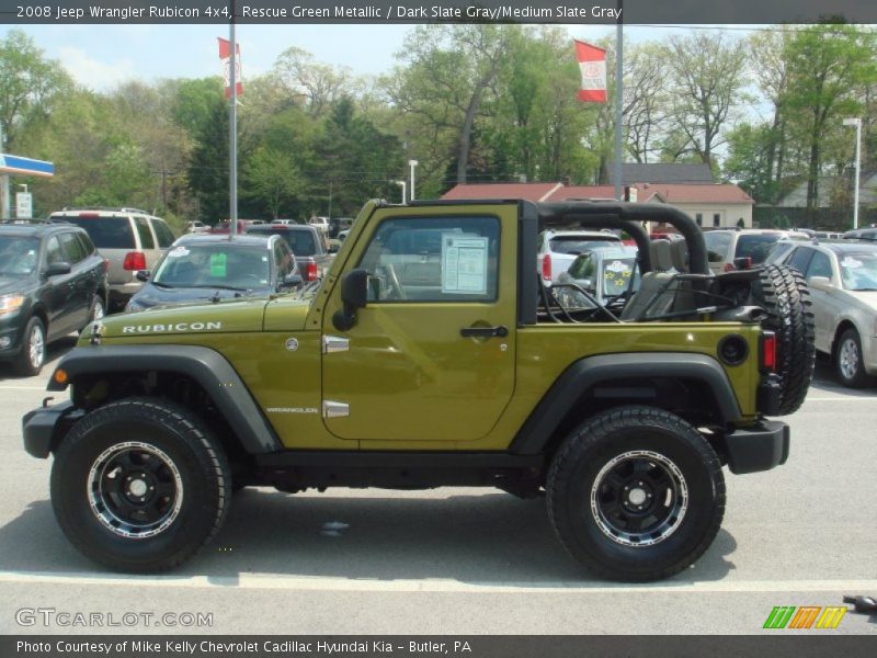 Rescue Green Metallic / Dark Slate Gray/Medium Slate Gray 2008 Jeep Wrangler Rubicon 4x4