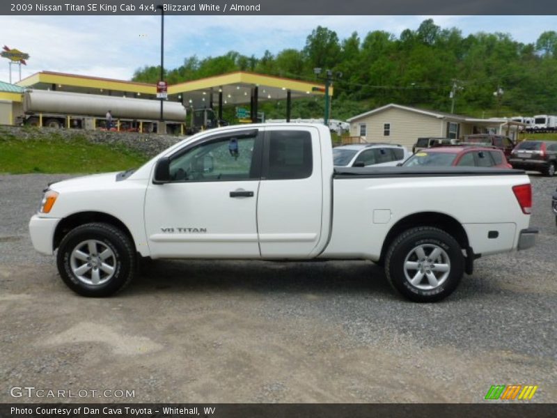 Blizzard White / Almond 2009 Nissan Titan SE King Cab 4x4