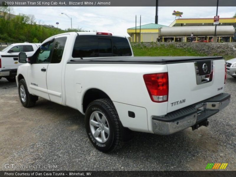 Blizzard White / Almond 2009 Nissan Titan SE King Cab 4x4