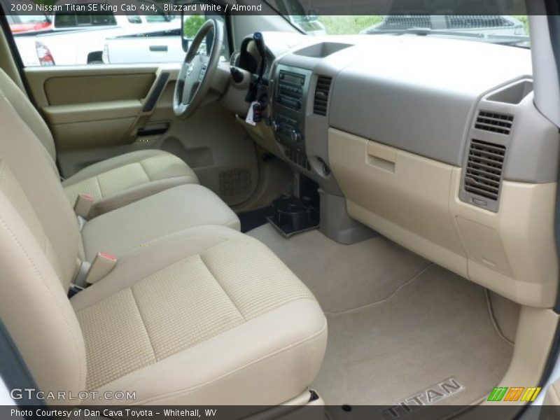 Blizzard White / Almond 2009 Nissan Titan SE King Cab 4x4