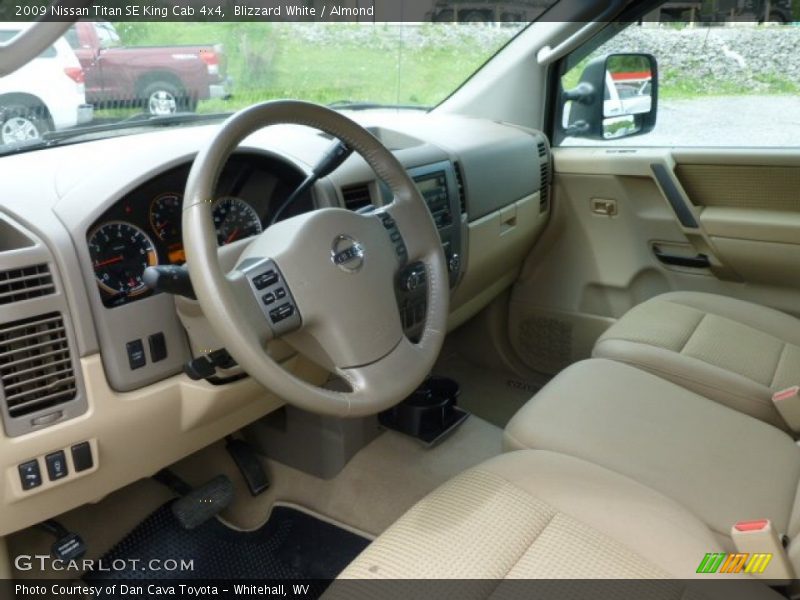 Blizzard White / Almond 2009 Nissan Titan SE King Cab 4x4