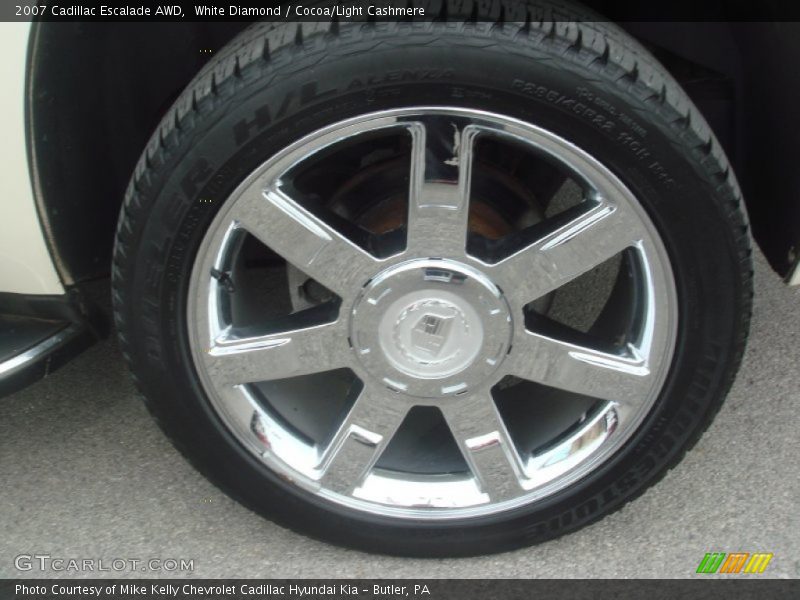 White Diamond / Cocoa/Light Cashmere 2007 Cadillac Escalade AWD
