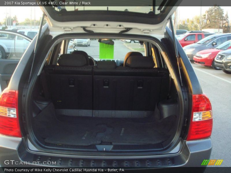 Clear White / Black 2007 Kia Sportage LX V6 4WD