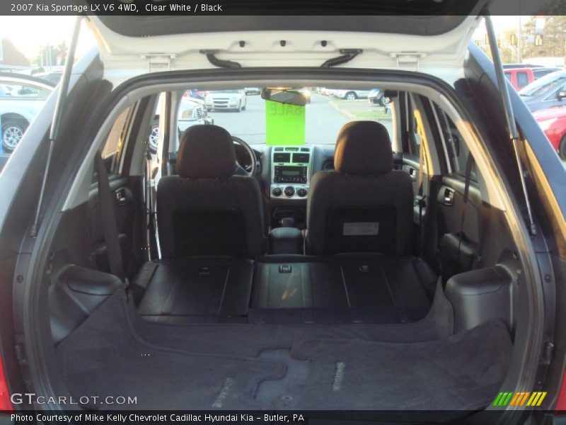Clear White / Black 2007 Kia Sportage LX V6 4WD