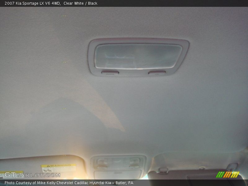Clear White / Black 2007 Kia Sportage LX V6 4WD