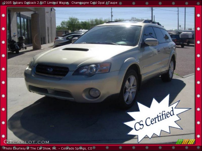 Champagne Gold Opal / Taupe 2005 Subaru Outback 2.5XT Limited Wagon
