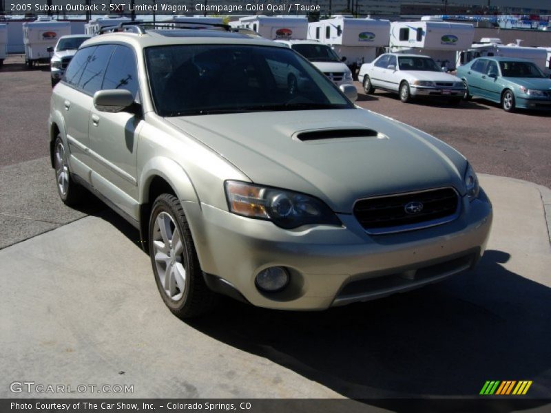 Champagne Gold Opal / Taupe 2005 Subaru Outback 2.5XT Limited Wagon