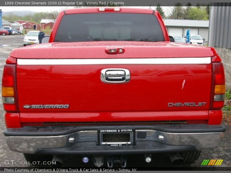Victory Red / Graphite 1999 Chevrolet Silverado 1500 LS Regular Cab