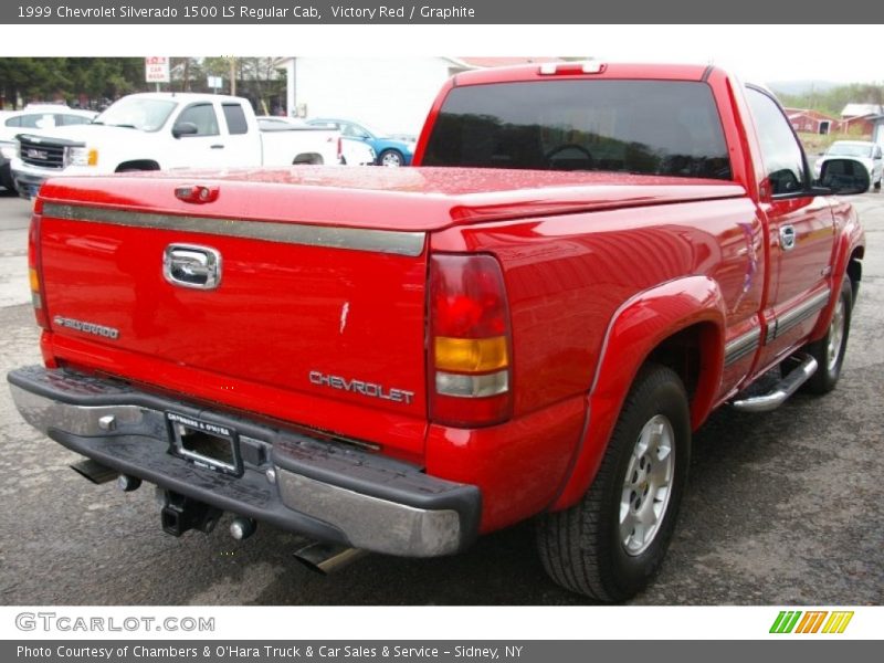 Victory Red / Graphite 1999 Chevrolet Silverado 1500 LS Regular Cab