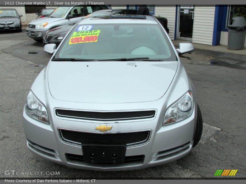 Silver Ice Metallic / Titanium 2012 Chevrolet Malibu LT