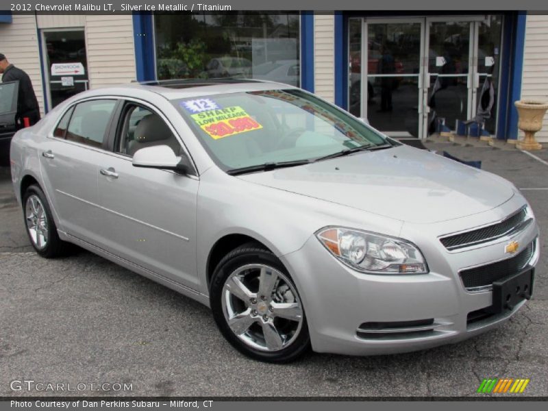 Silver Ice Metallic / Titanium 2012 Chevrolet Malibu LT