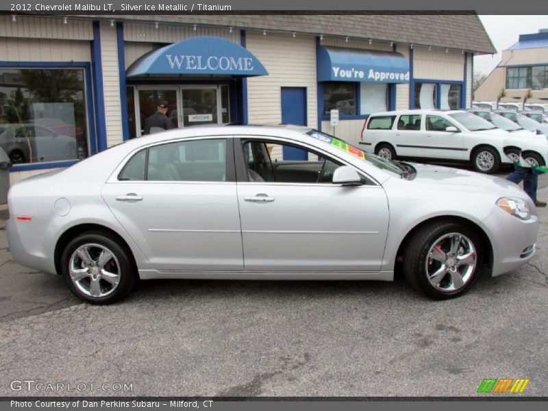 Silver Ice Metallic / Titanium 2012 Chevrolet Malibu LT