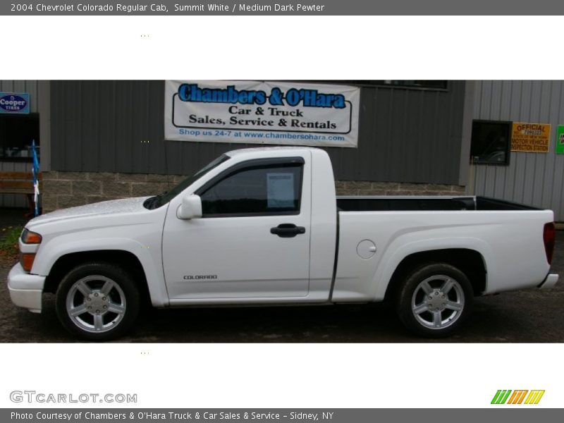 Summit White / Medium Dark Pewter 2004 Chevrolet Colorado Regular Cab
