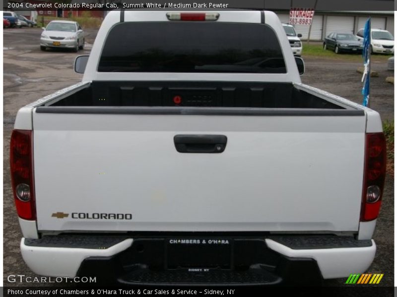 Summit White / Medium Dark Pewter 2004 Chevrolet Colorado Regular Cab
