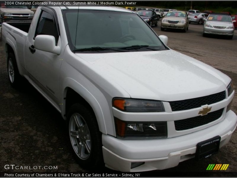 Summit White / Medium Dark Pewter 2004 Chevrolet Colorado Regular Cab