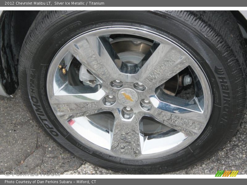 Silver Ice Metallic / Titanium 2012 Chevrolet Malibu LT