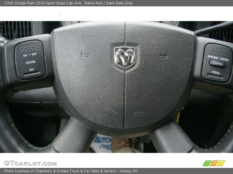 Flame Red / Dark Slate Gray 2005 Dodge Ram 1500 Sport Quad Cab 4x4