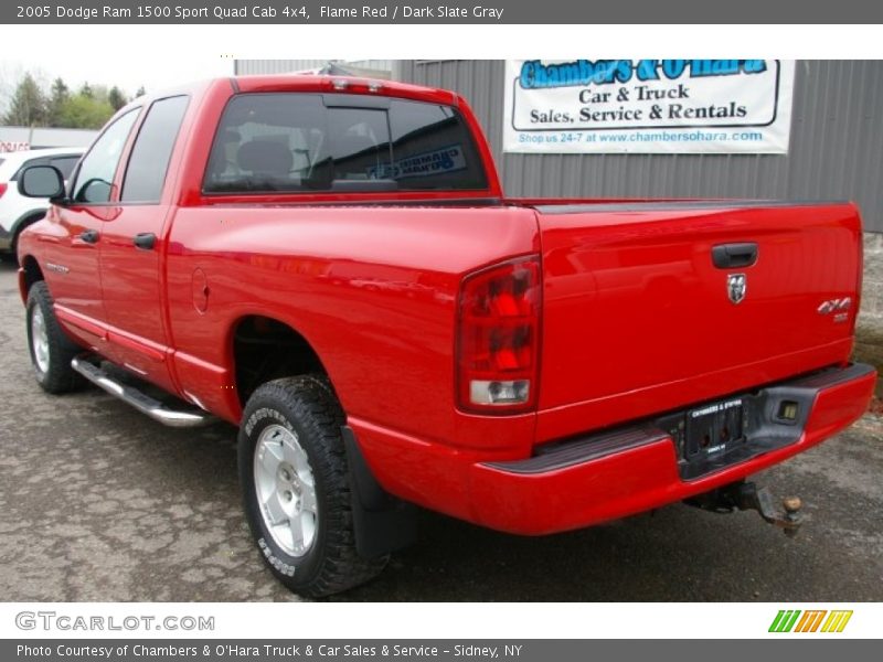 Flame Red / Dark Slate Gray 2005 Dodge Ram 1500 Sport Quad Cab 4x4