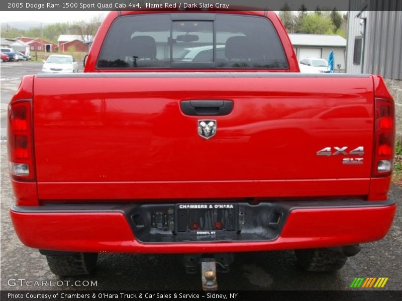 Flame Red / Dark Slate Gray 2005 Dodge Ram 1500 Sport Quad Cab 4x4