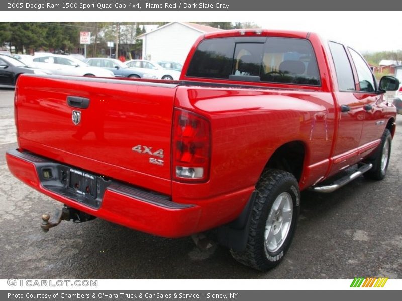 Flame Red / Dark Slate Gray 2005 Dodge Ram 1500 Sport Quad Cab 4x4